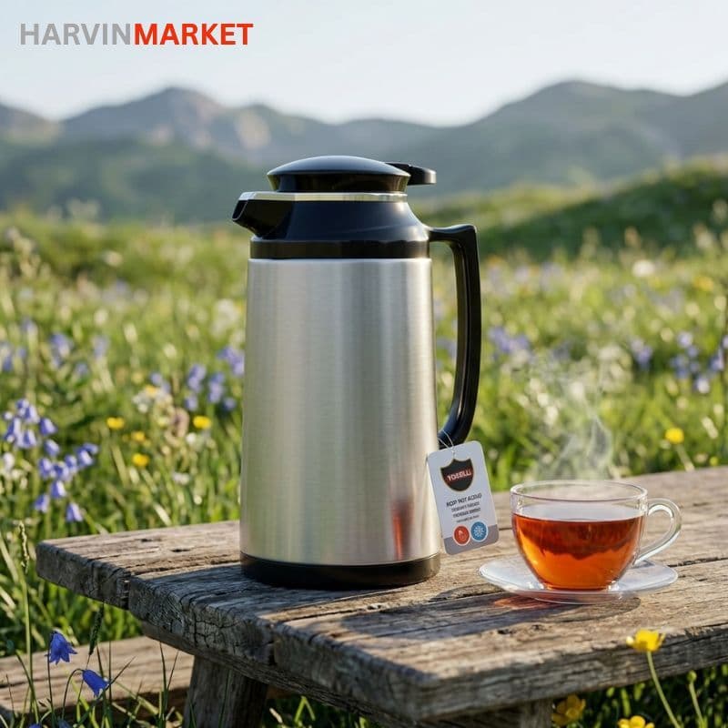 فلاسک استیل وکیوم (Vacuum Jug) از 1.3 لیتری NOBELL Kitchenware مدل 3-012 — تصویر ۵