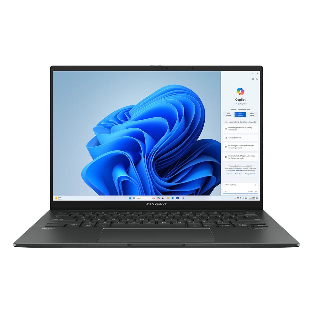 لپ تاپ ایسوس Zenbook OLED Q425MA نمایشگر ۱۴ اینچی، پردازنده Core Ultra 5 125H، گرافیک اینتل Arc، رم ۸ گیگابایت، حافظه ۵۱۲ گیگابایت SSD — تصویر ۲