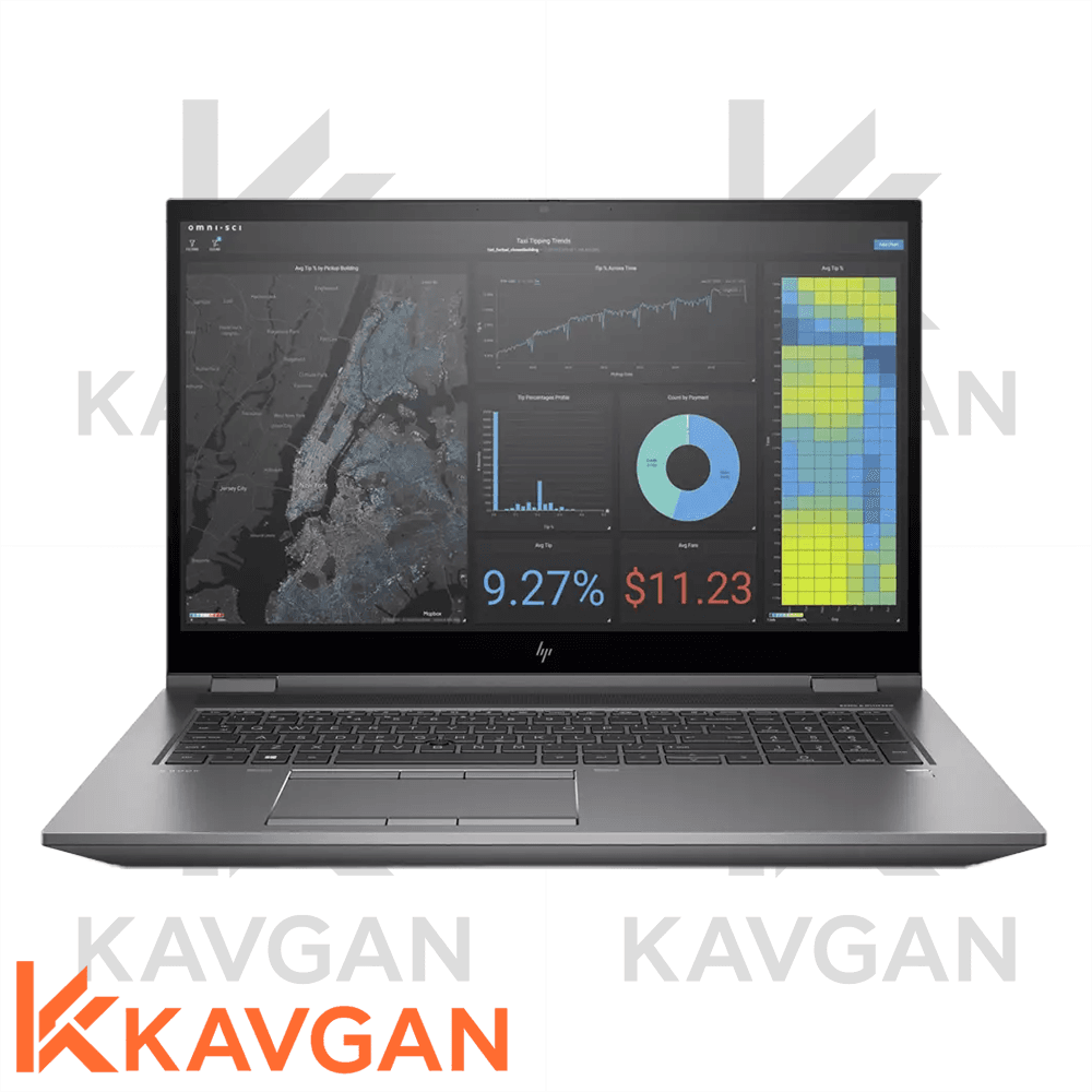 لپ تاپ استوک اچ پی Hp Zbook Fury 17 G7 i7 10850H 16 512 4G RTX T2000 FullHD