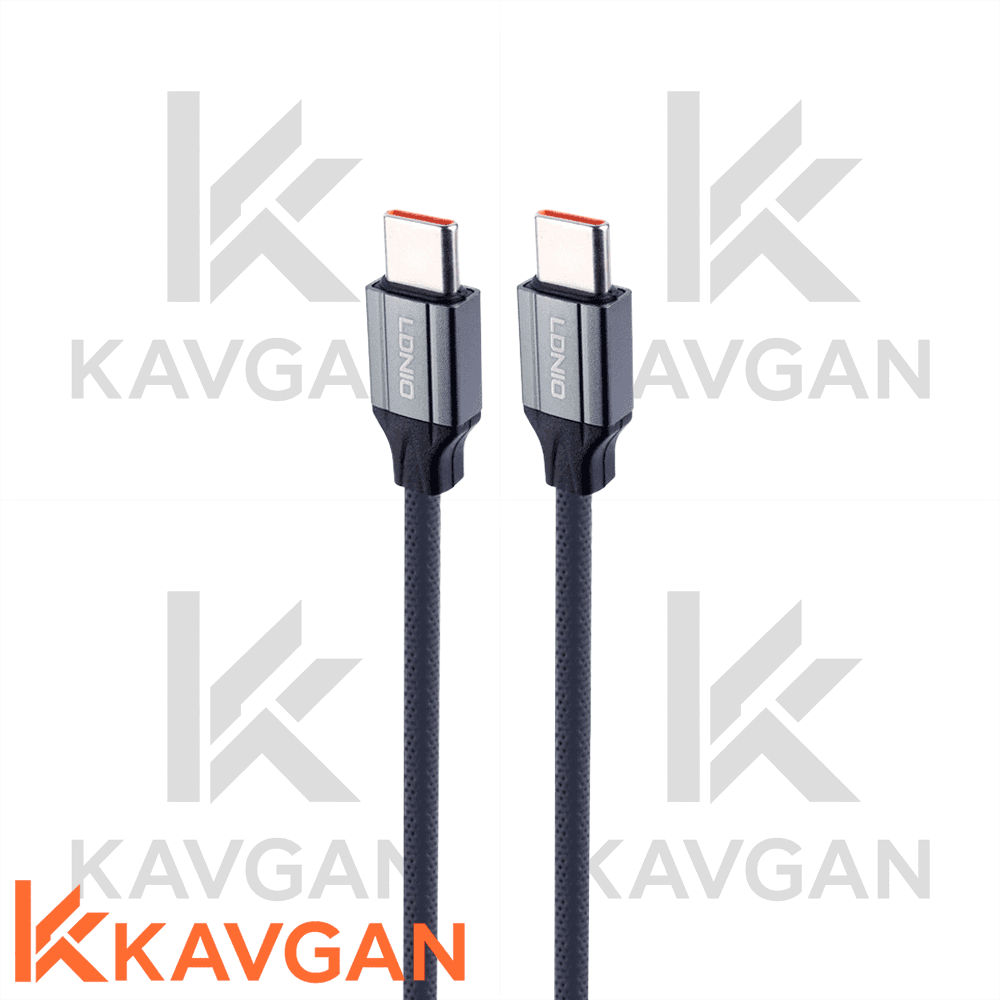 کابل تبدیل Type-C به Type-C الدینیو مدل LC441C 100w — تصویر ۲