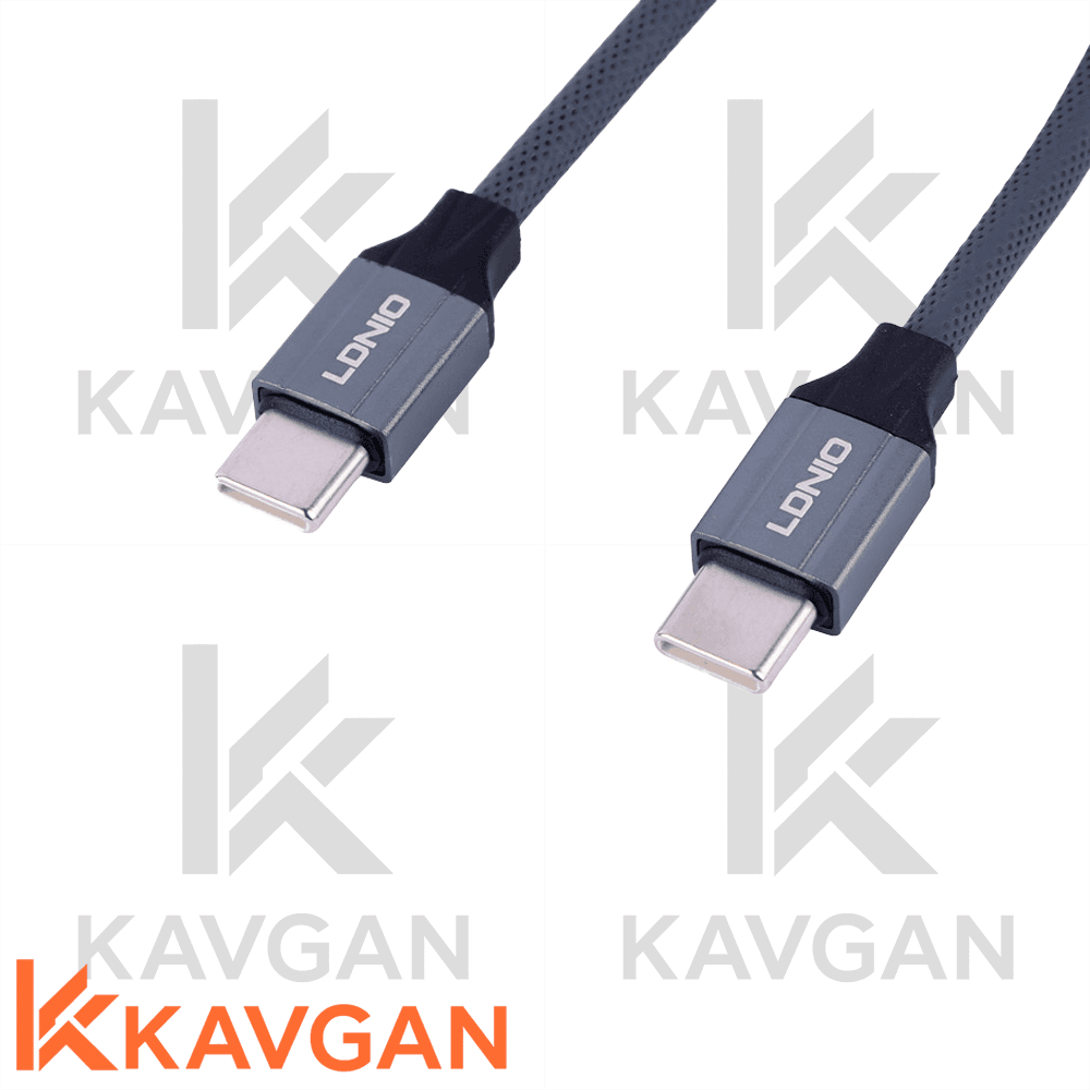 کابل تبدیل Type-C به Type-C الدینیو مدل LC441C 100w — تصویر ۴