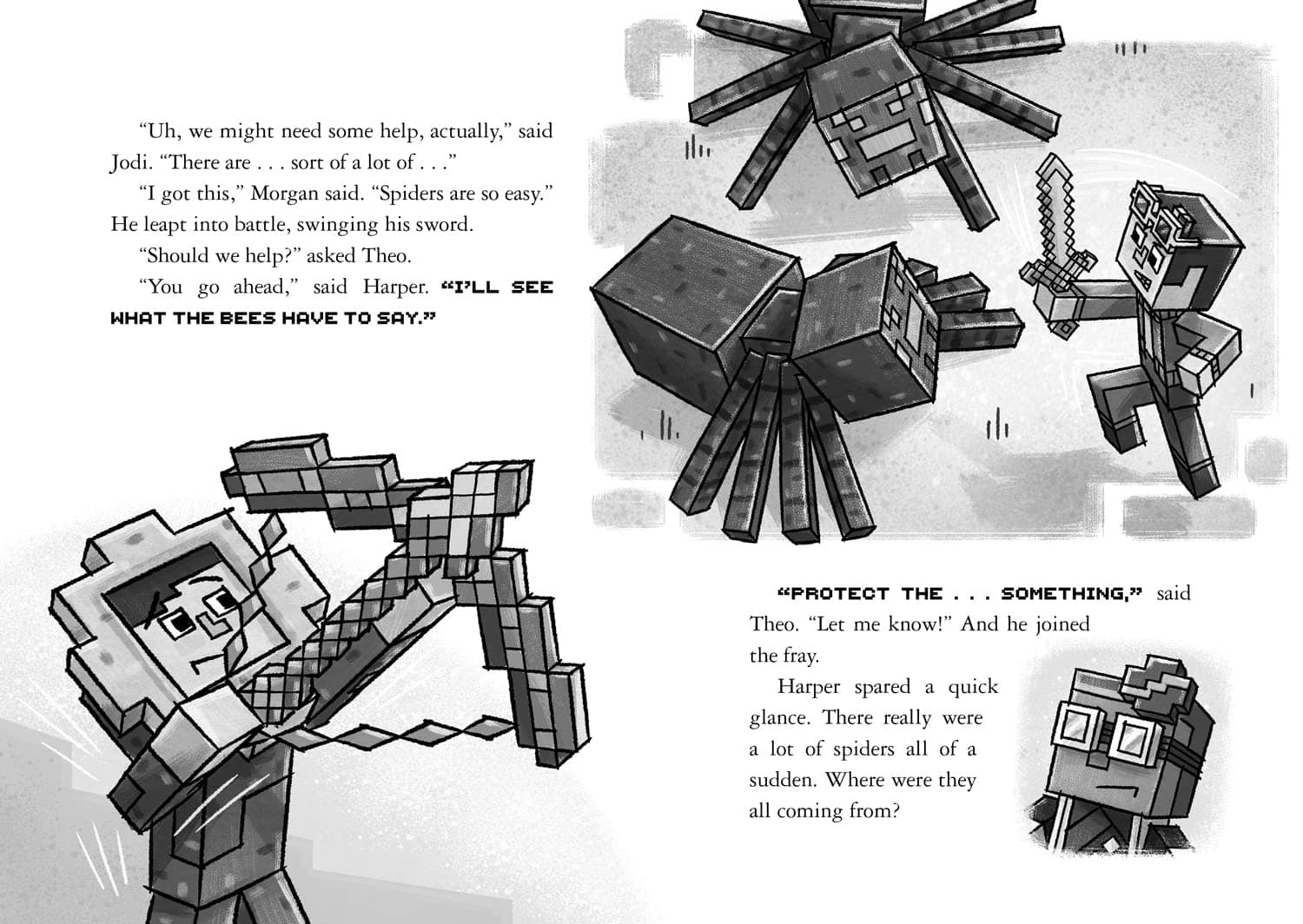 کتاب Minecraft To Bee Or Not to Bee Book 4 ماینکرافت بودن یا نبودن (نسخه انگلیسی) — تصویر ۲