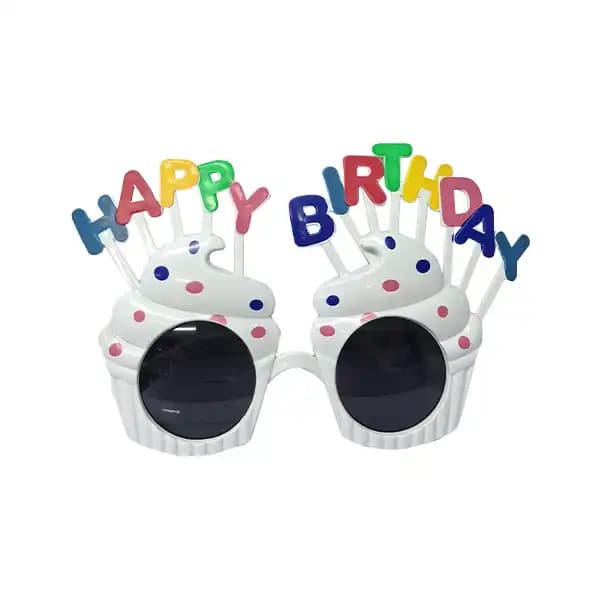 عینک تولد Happy Birthday طرح کاپ کیک