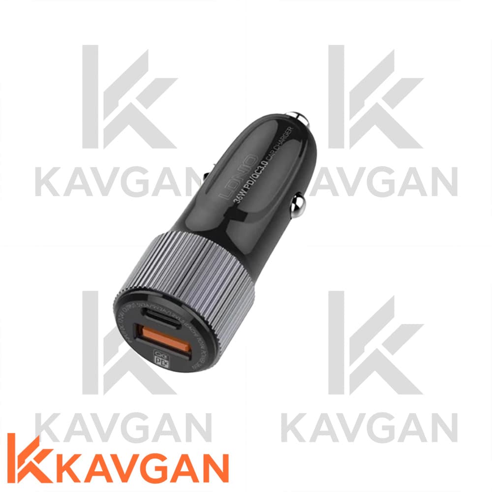 شارژر فندکی 38وات خودرو الدینیو همراه کابل مدل C510Q — تصویر ۴
