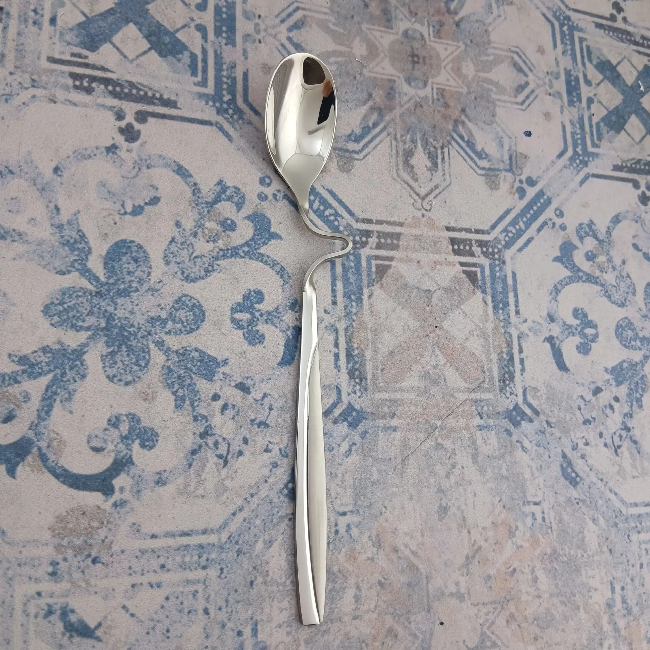 قاشق عسل یونیک مدل ماینز سیلور — تصویر ۳