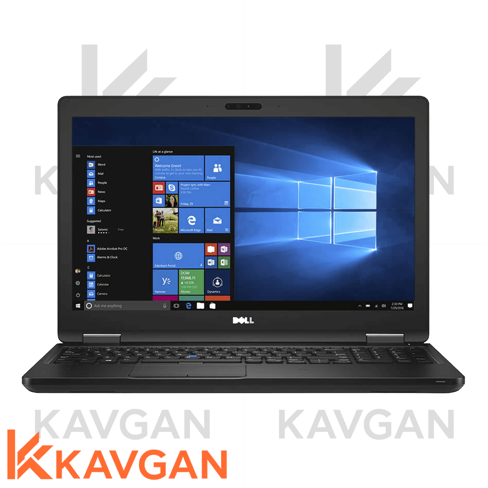 لپ تاپ 15.6 اینچ دل نسل 7 Dell Latitude 5580 i7 7820HQ 8 256 2G mx930 Full HD