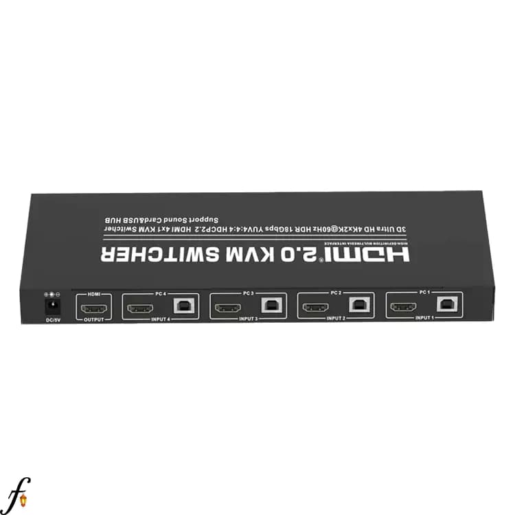 سوئيچ کی وی ام 4 پورت HDMI تی سی تی مدل TC-KSW-41U