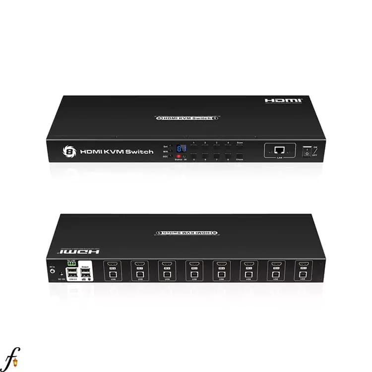 سوئيچ کی وی ام 8 پورت HDMI لیمستون