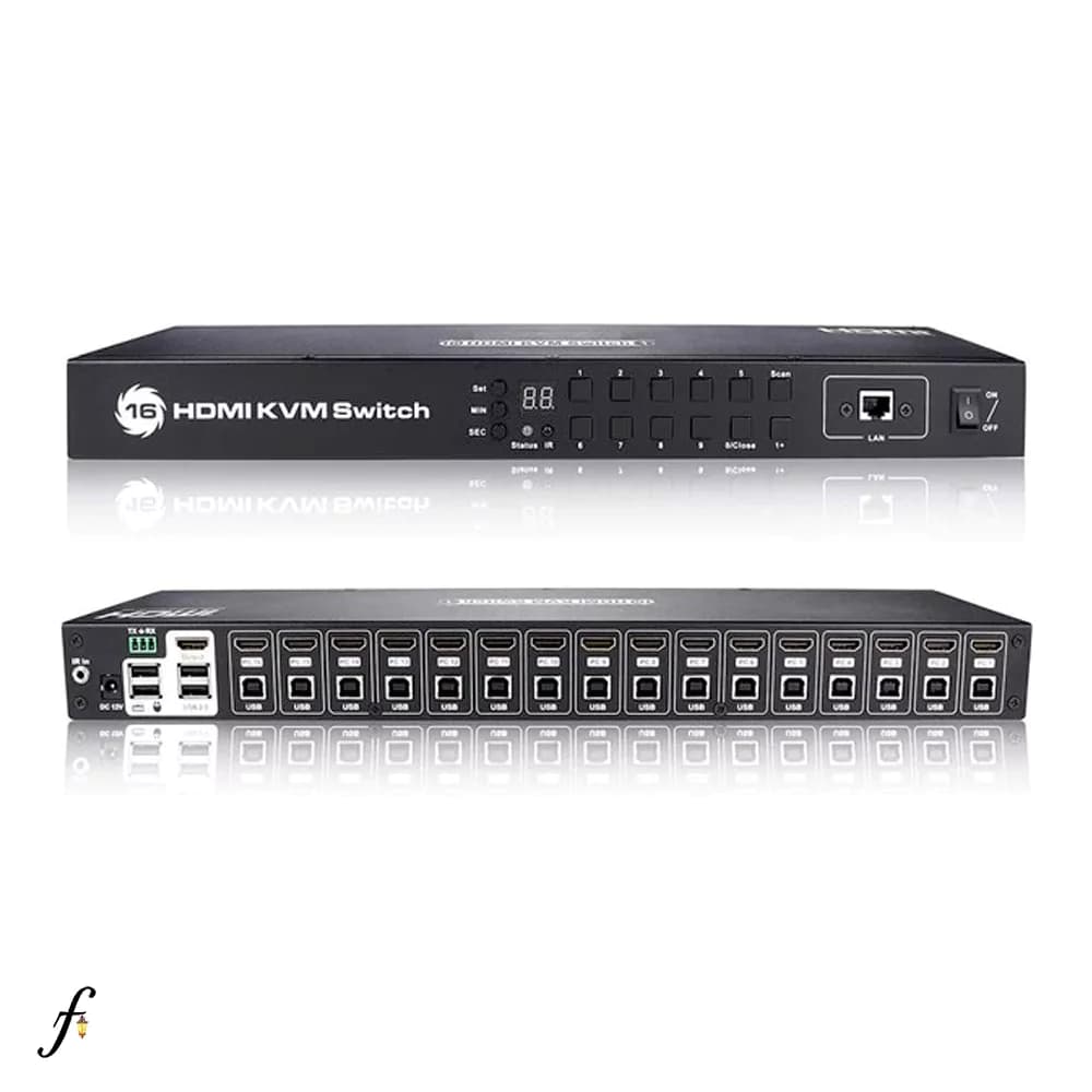 سوئيچ کی وی ام 16 پورت HDMI لیمستون با کیفیت 4K