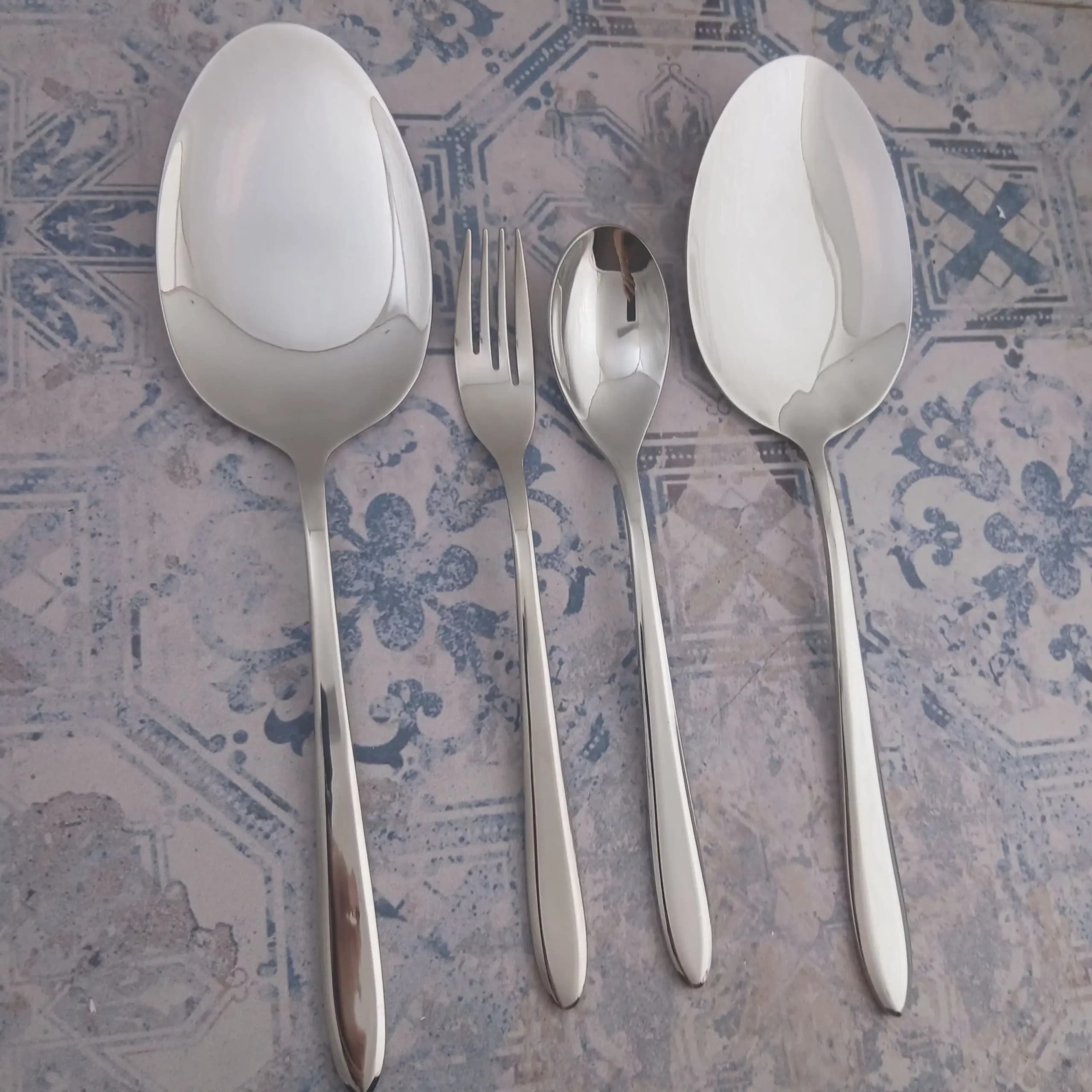 سرویس قاشق چنگال 14 پارچه یونیک d06 — تصویر ۲