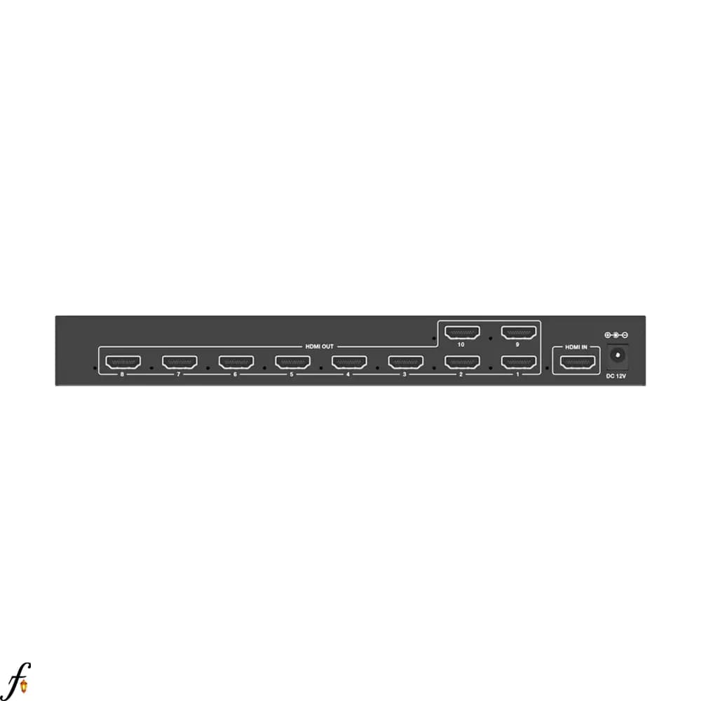 اسپلیتر 10 پورت HDMI فرانت با پشتیبانی از 3D/4Kx2K/EDID