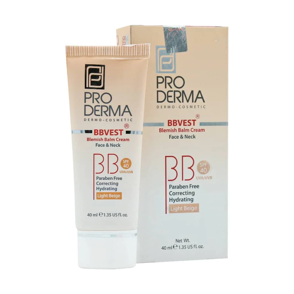 بی بی کرم SPF40 پرودرما مناسب پوست های چرب و جوشدار 40 میلی لیتر