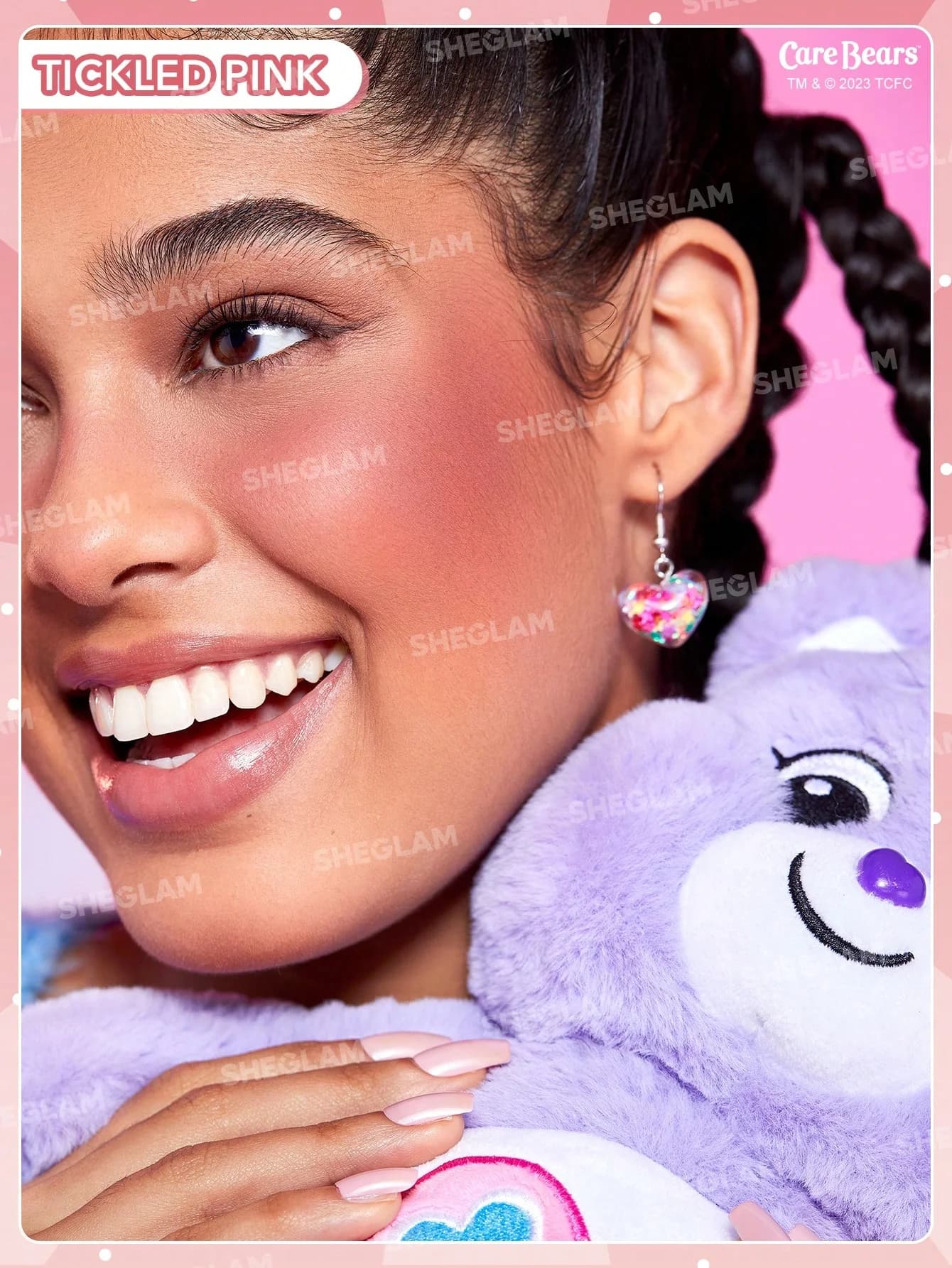 رژگونه شیگلم Care Bears – رنگ Tickled Pink (خرس‌های مهربون) — تصویر ۹