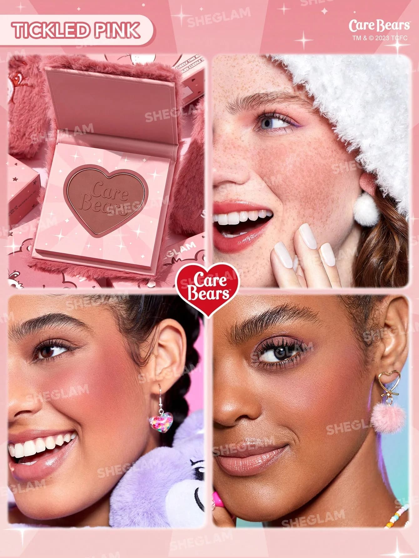 رژگونه شیگلم Care Bears – رنگ Tickled Pink (خرس‌های مهربون) — تصویر ۱۰