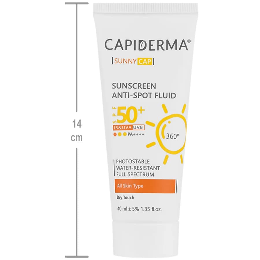 فلوئید ضد آفتاب روشن کننده SPF50 سانی کپ — تصویر ۴