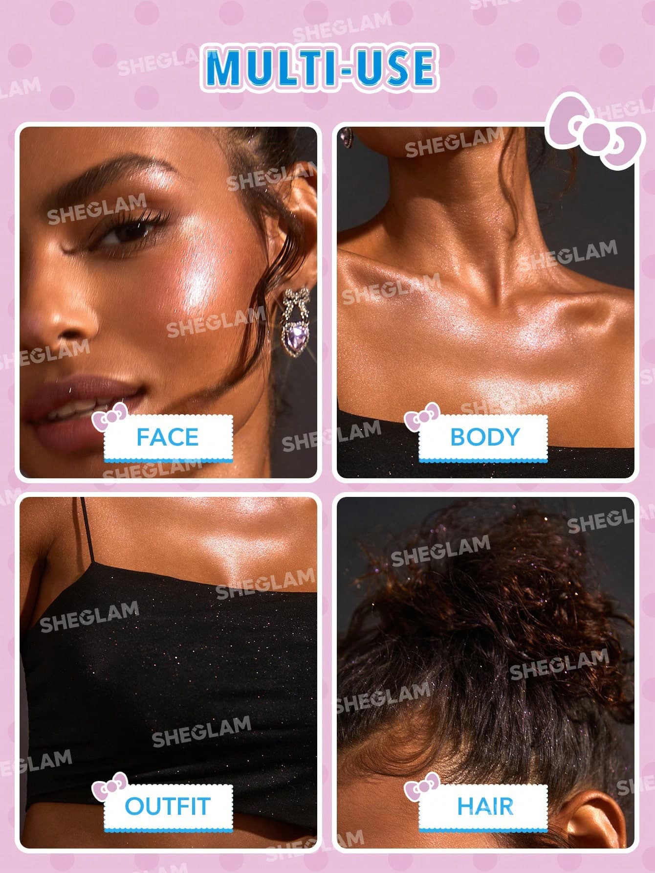 بادی میست هایلایتر شیگلم مدل Hello Kitty — تصویر ۲