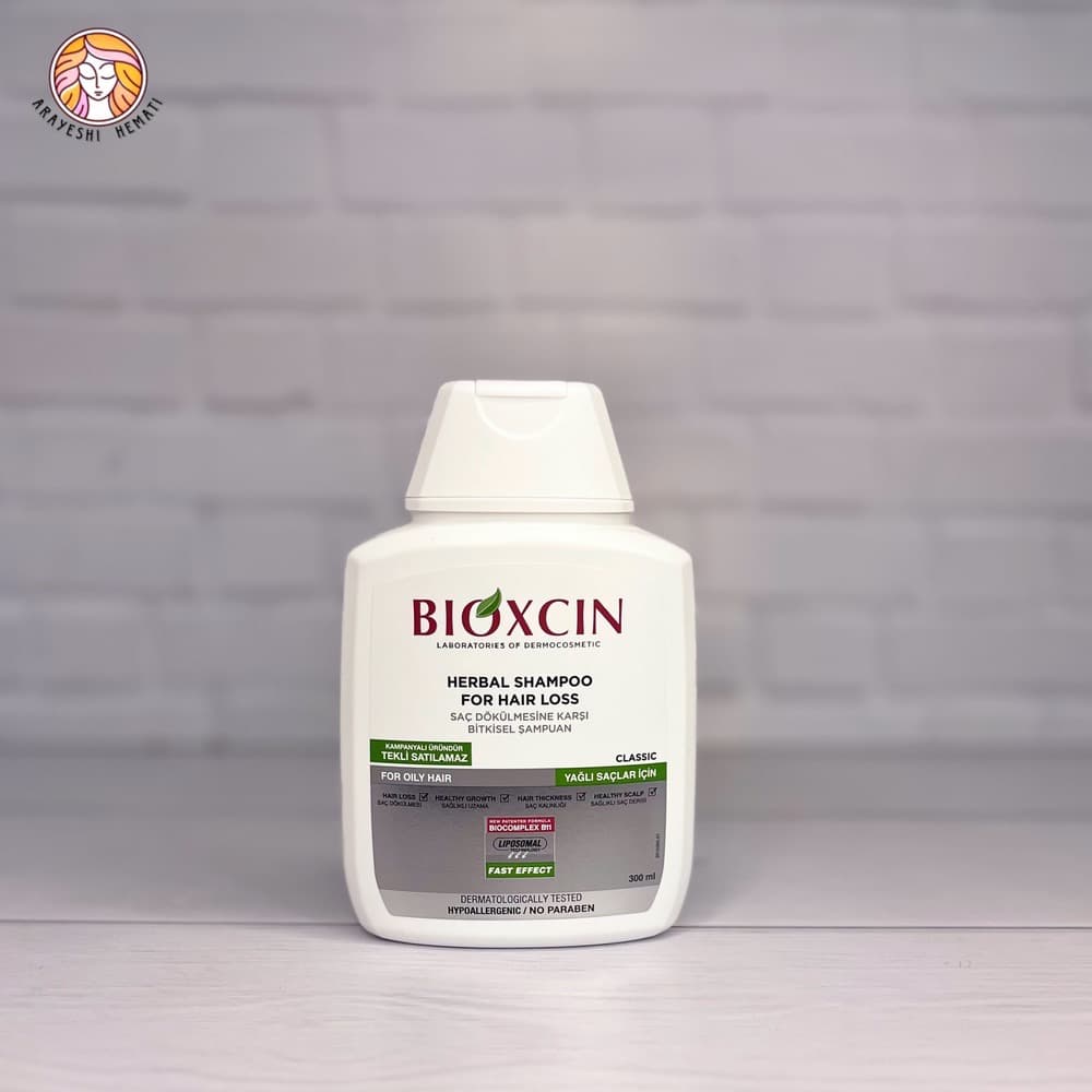 شامپو ضد ریزش کلاسیک موی چرب بیوکسین BIOXCIN