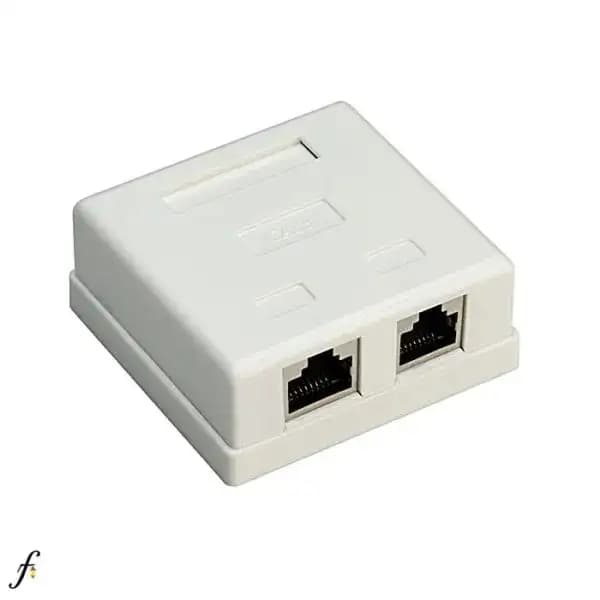 کیستون باکس 2 پورت Cat5e روکار نگزنس Nexans