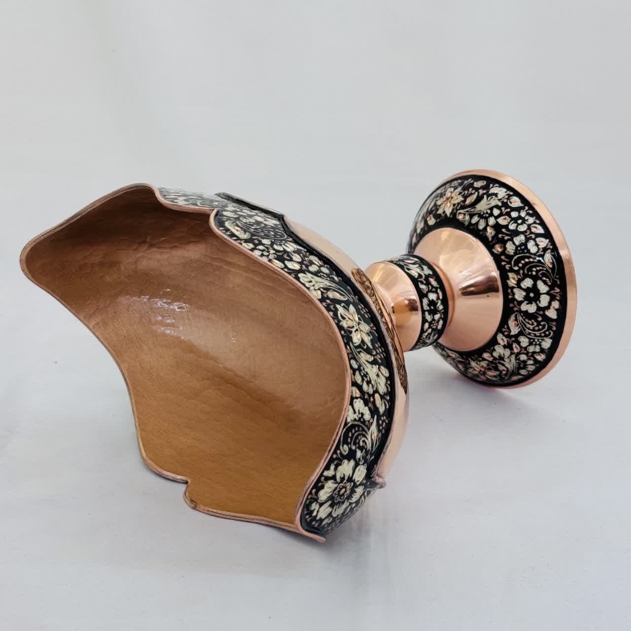کشکول نقره کوبی مدل الماس تراش سایز 2 — تصویر ۴