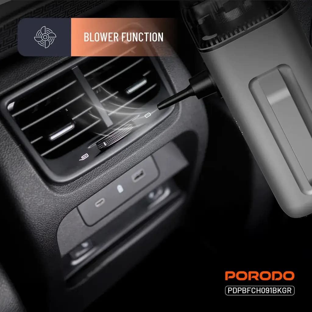 Porodo 6-in-1 Power Tool مدل PDPBFCH091BKGR؛ جامپ استارتر و کمپرسور باد چندکاره — تصویر ۸