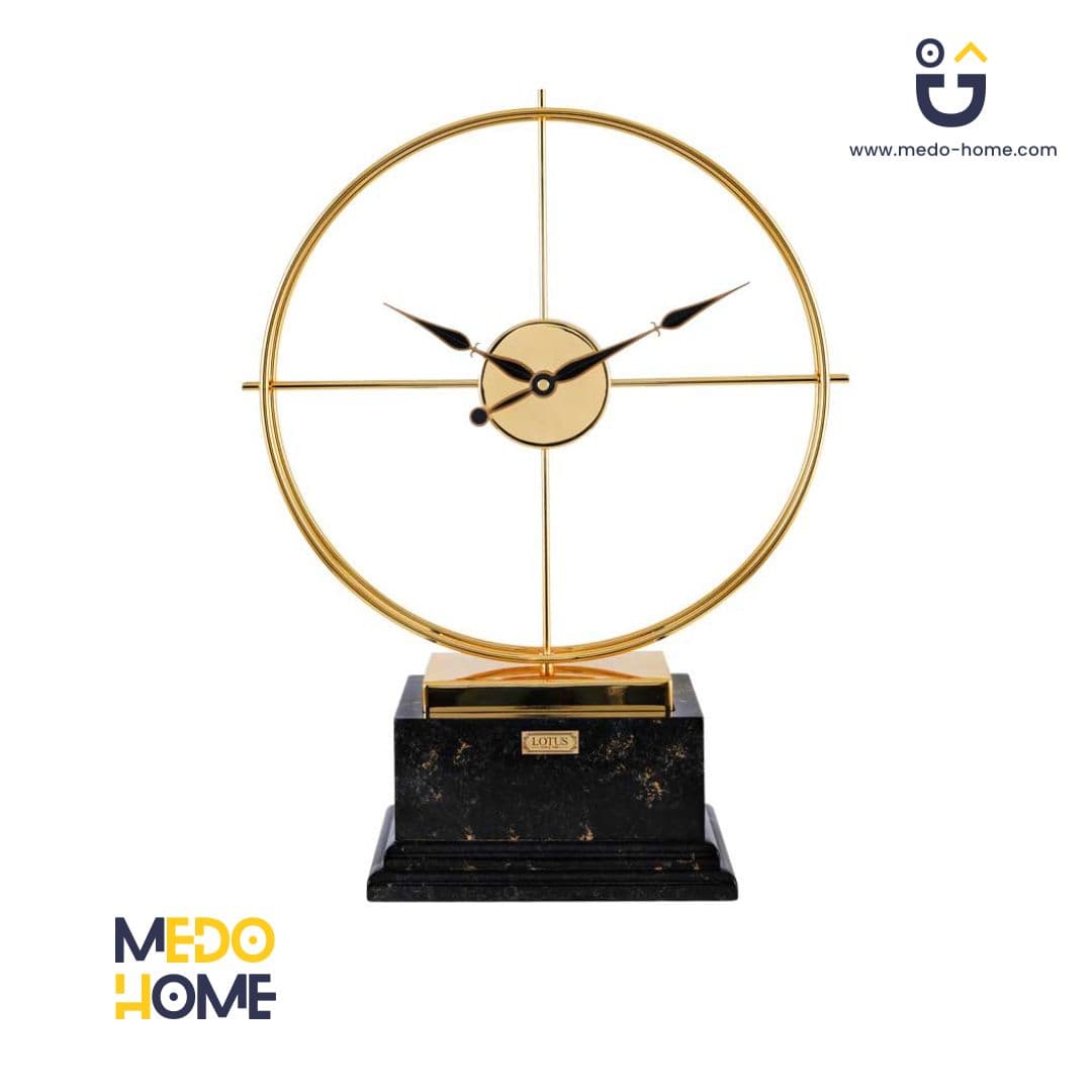 ساعت رومیزی فلزی مدل EL MONTE رنگ GOLD/BLACK