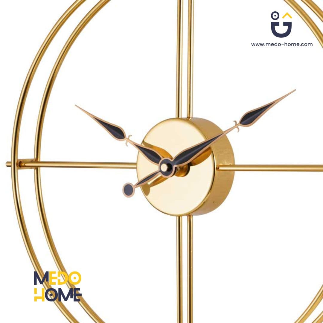 ساعت رومیزی فلزی مدل EL MONTE رنگ GOLD/BLACK — تصویر ۵