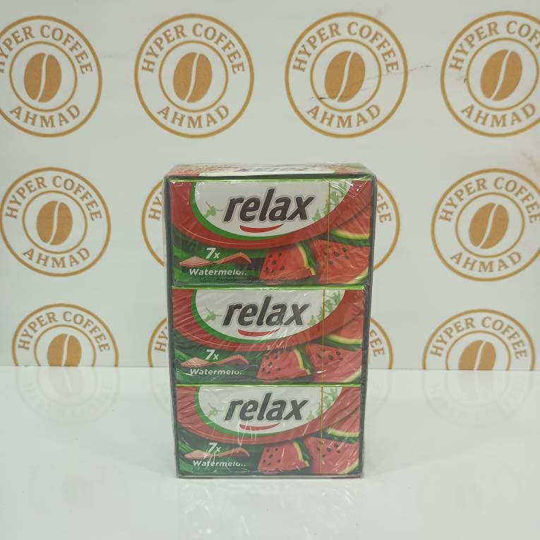 آدامس ریلکس relax طعم هندوانه بسته 7 عددی باکس 21 تایی