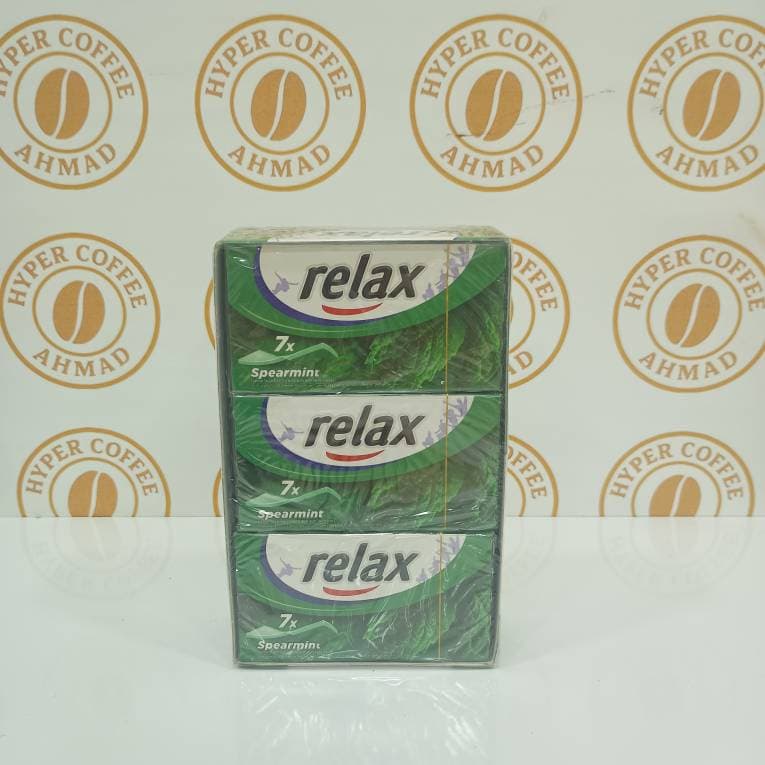 آدامس ریلکس relax طعم نعنایی بسته 7 عددی باکس 21 تایی