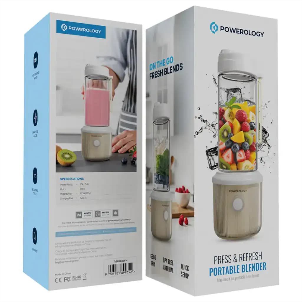 مخلوط کن پورتابل پاورولوژی Powerology Press & Refresh Portable Blender — تصویر ۸