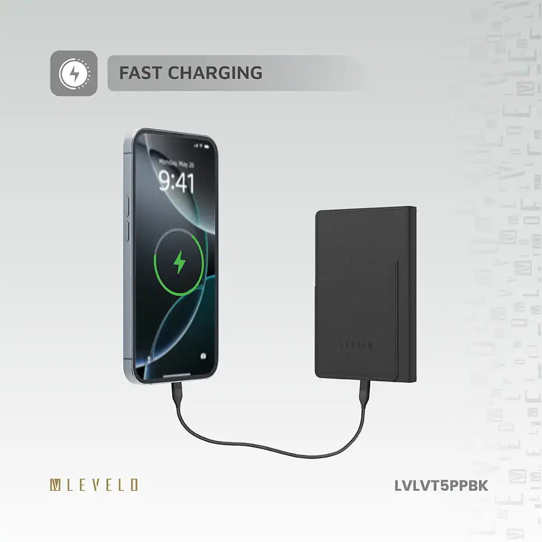 پاوربانک و کیف پول 5000MAH مدل Levelo Vermont 3IN1 LVLVT5PP — تصویر ۷
