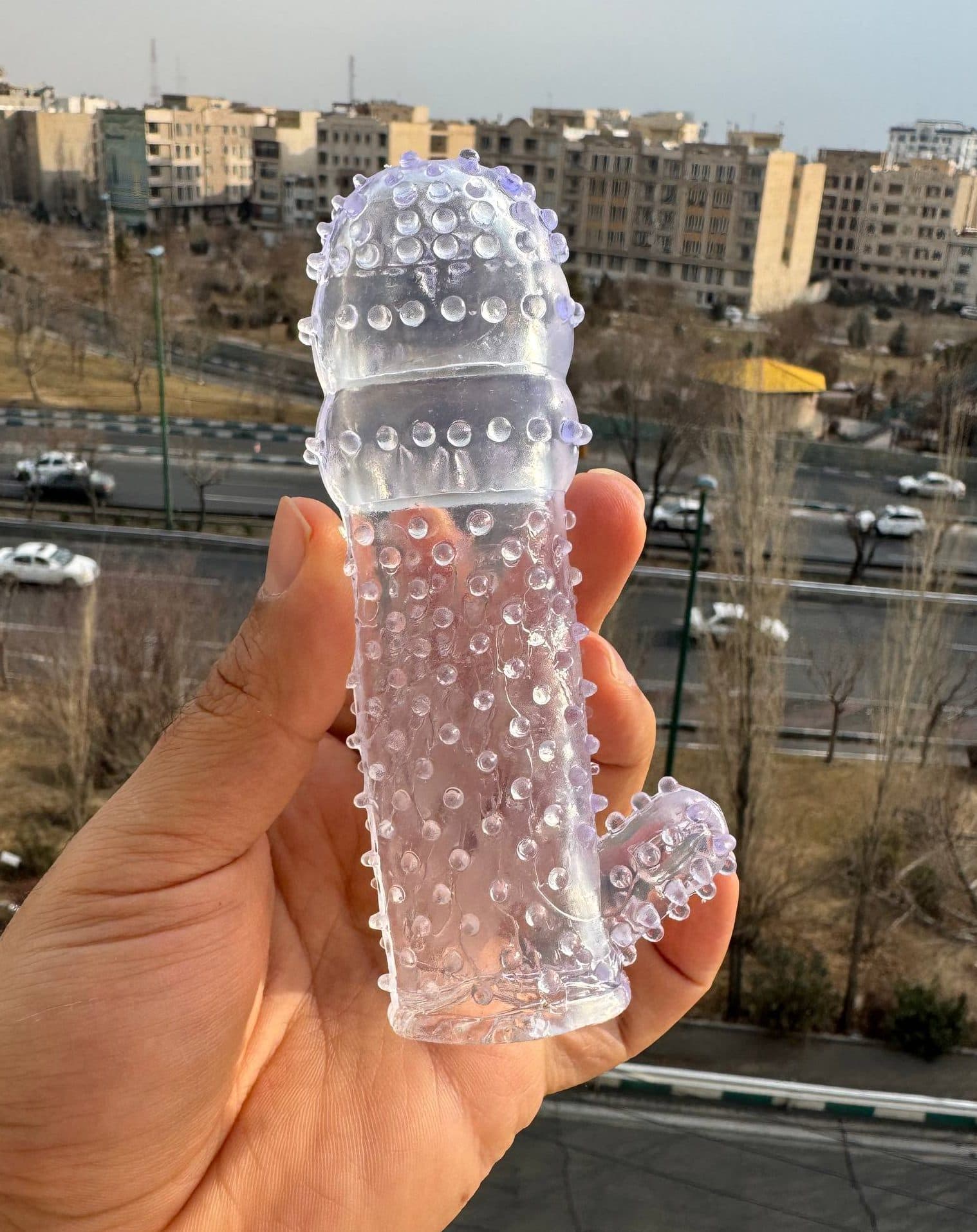 کاندوم خاردار درشت سیلیکونی ژله ای — تصویر ۳