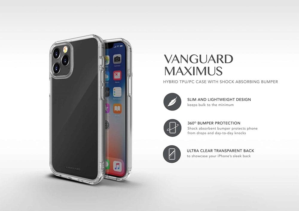 Viva Madrid Vanguard Shield Maximus + TPU Hybrid Case For iPhone 13 – Clear — تصویر ۴