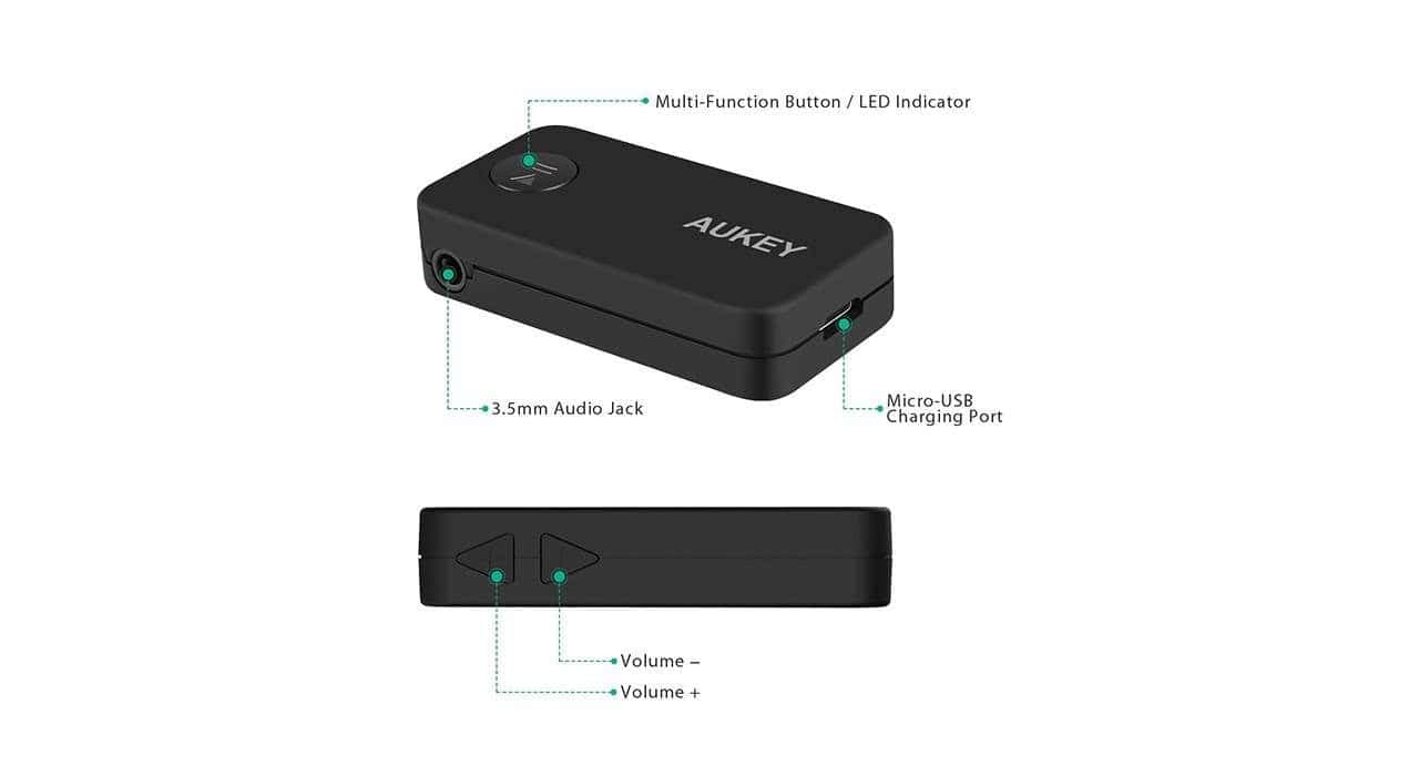 Aukey BR-C9 Bluetooth Audio Receiver — تصویر ۳