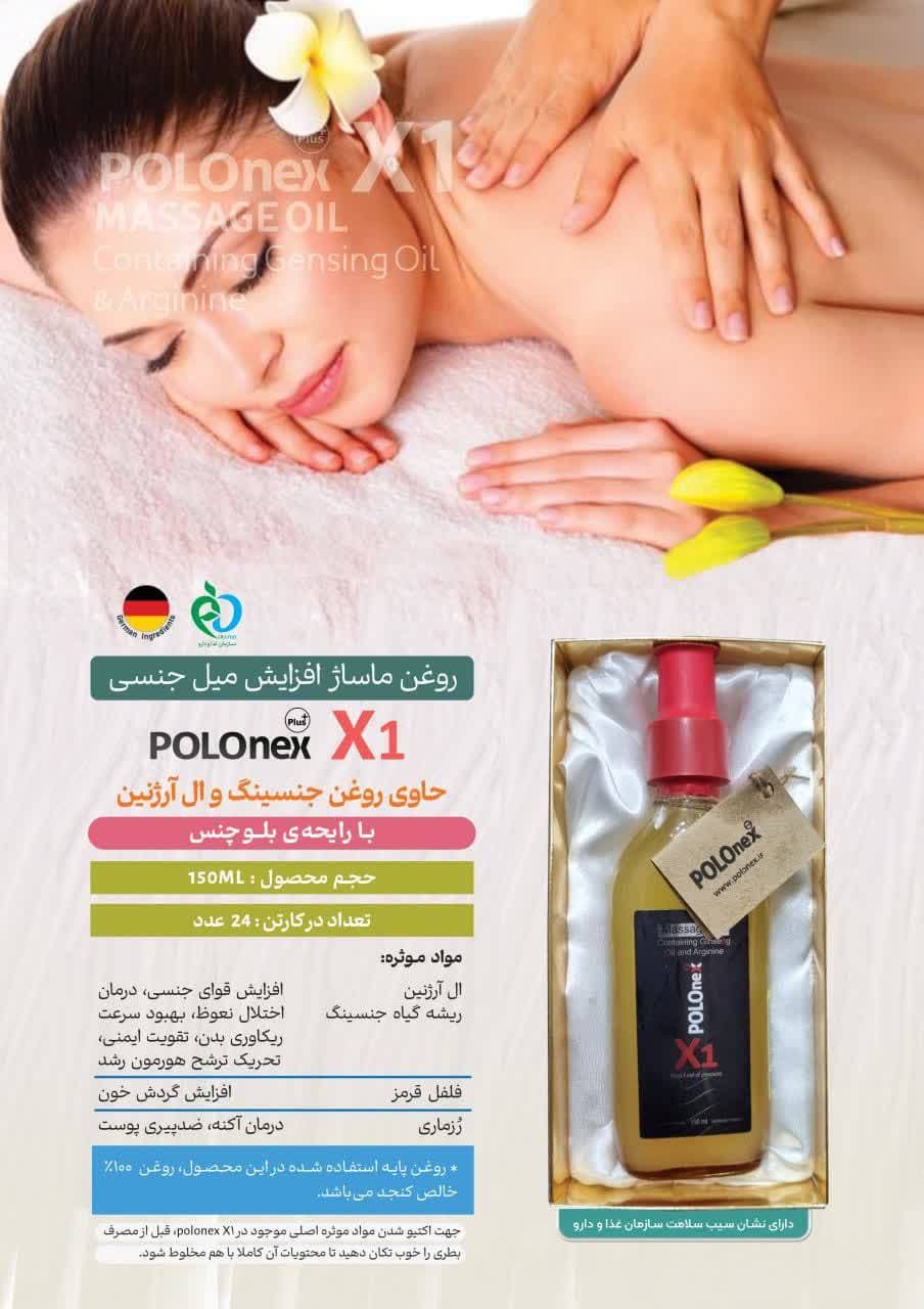 روغن ماساژ افزایش میل جنسی پولونکس X1 — تصویر ۲