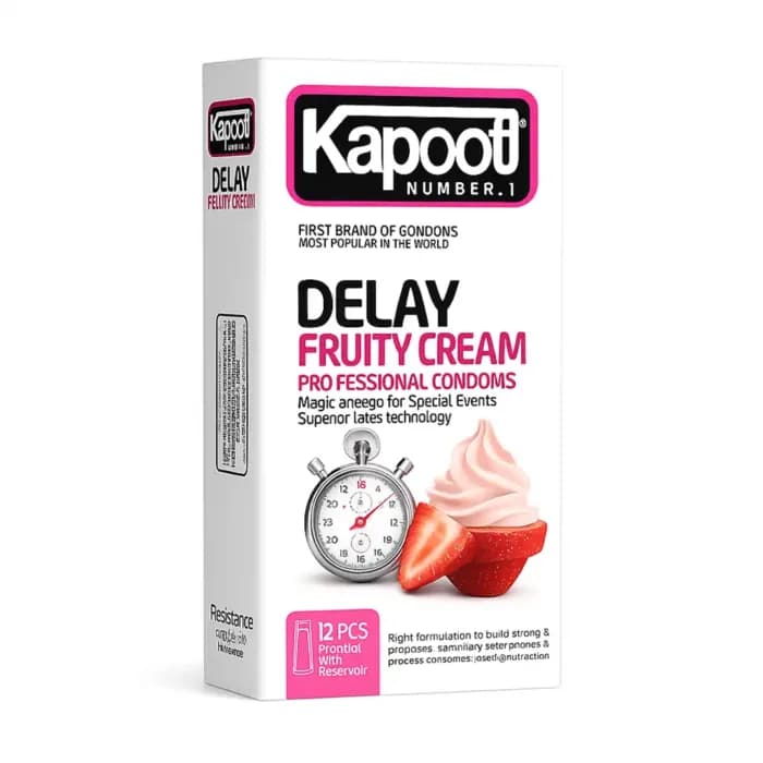 کاندوم بستنی و توت فرنگی | DELAY FRUITY