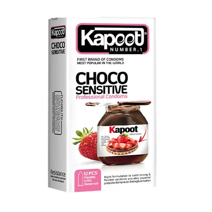 کاندوم نوتلا و توت فرنگی کاپوت | choco sensitive