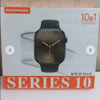 ساعت هوشمند ۴۵ میلی متری مدل kw35 max با بند سیلیکونی — تصویر ۳