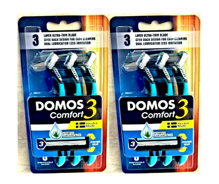 ژیلت تیغ 3لبه دوموس اروپایی3عددیDOMOS