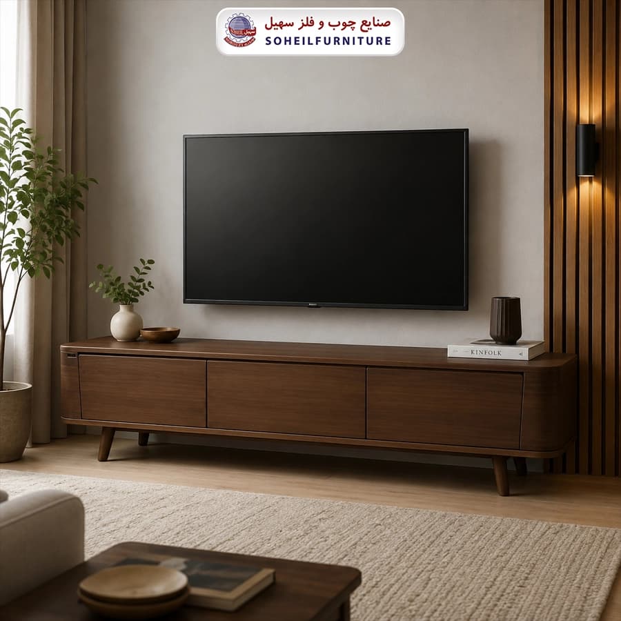 میز تلویزیون 129 جدید سهیل (روکش ضد آب و ضد خش وکیوم)