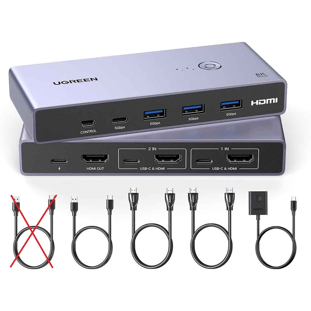 سوئیچ KVM یوگرین HDMI 8K 60Hz مدل CM692
