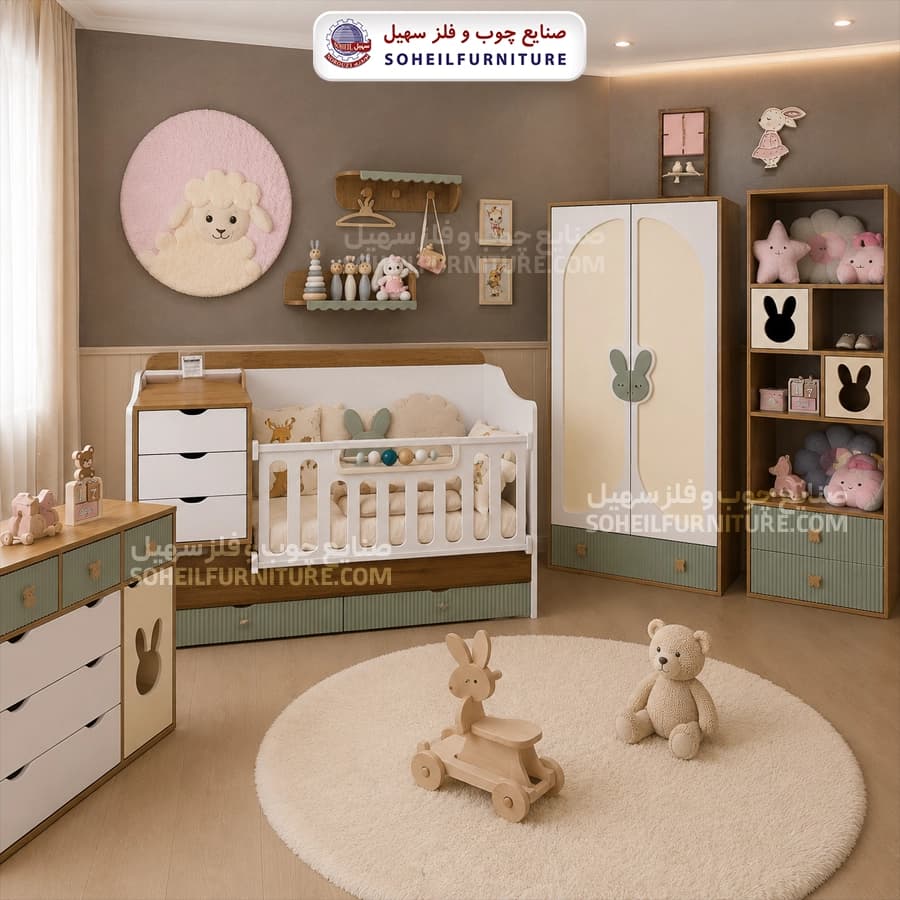سرویس خواب نوزاد بانی(سیسمونی نوزاد مدل بانی)