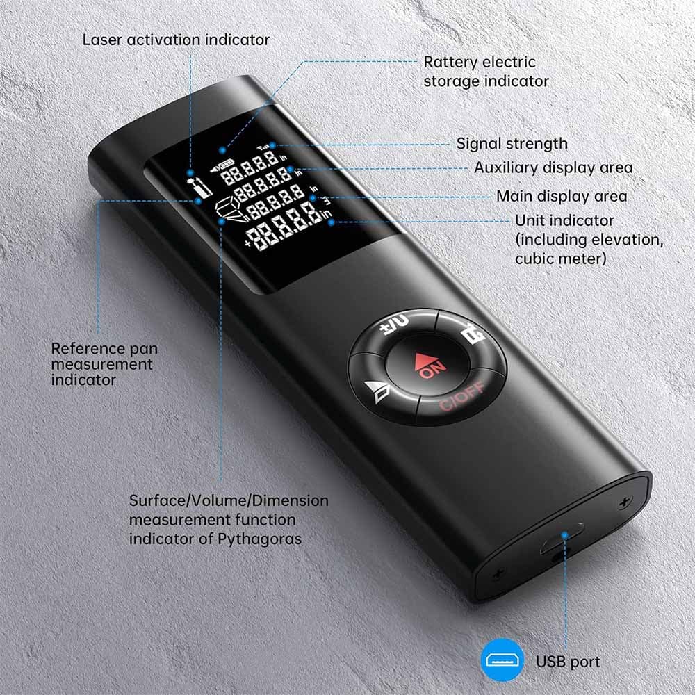 متر لیزری 60 متری IPSXP مدل JQ-40 — تصویر ۲