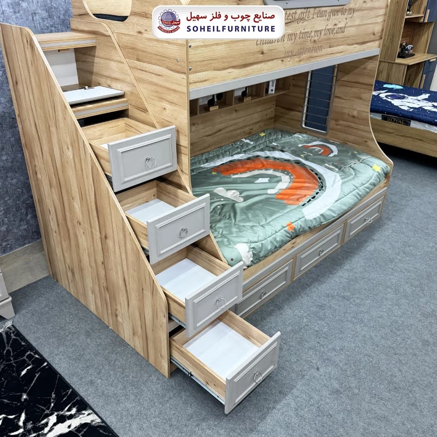 تخت خواب دوطبقه آرامی (سرویس خواب دوطبقه) — تصویر ۸