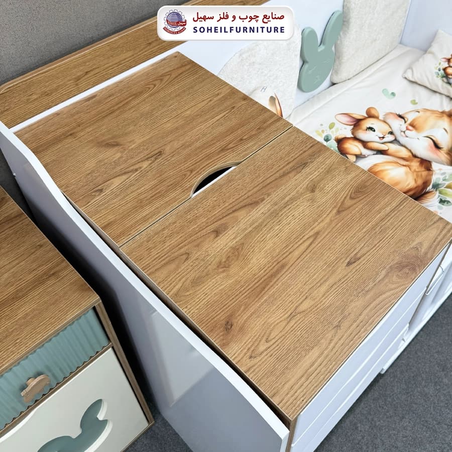 تخت دومنظوره نوزاد بانی (قابل تبدیل به نوجوان) — تصویر ۵