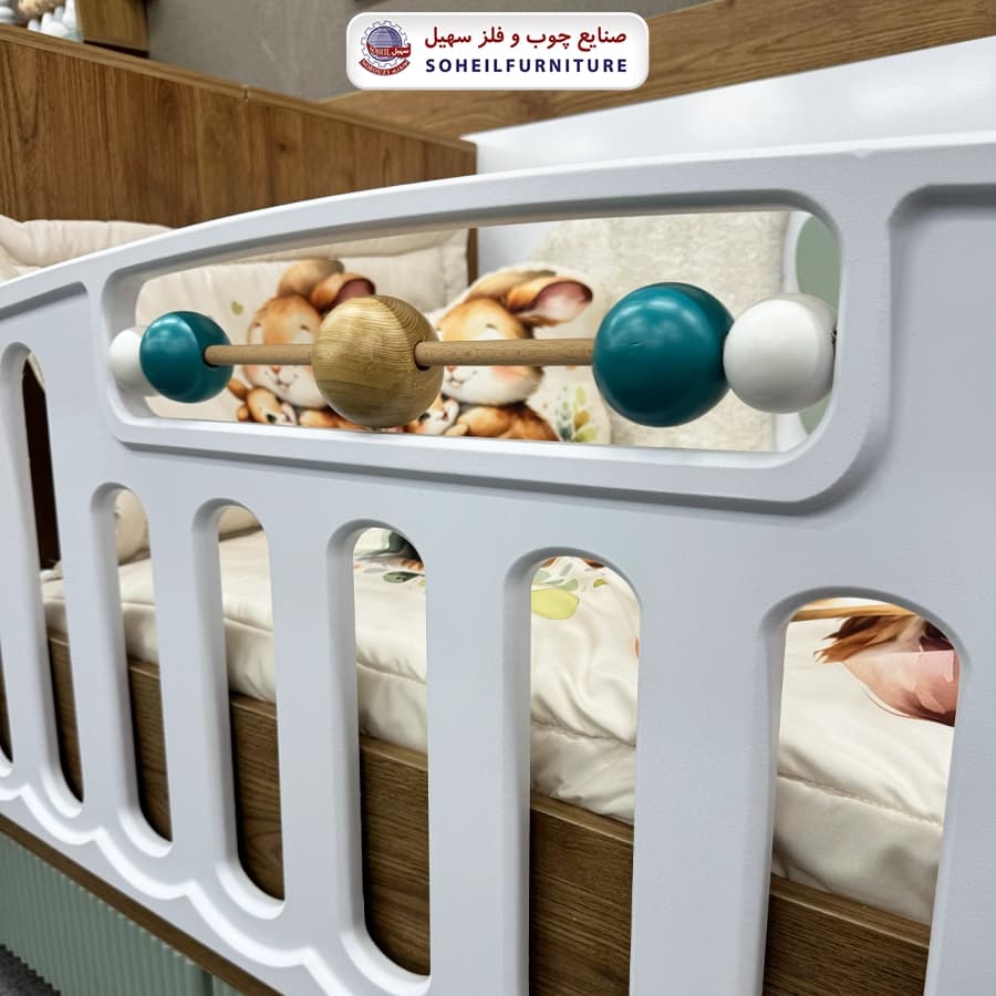تخت دومنظوره نوزاد بانی (قابل تبدیل به نوجوان) — تصویر ۳