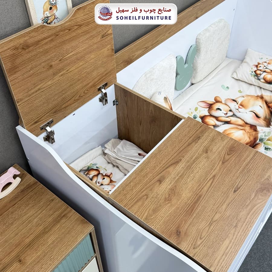 تخت دومنظوره نوزاد بانی (قابل تبدیل به نوجوان) — تصویر ۴