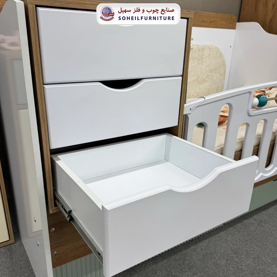 تخت دومنظوره نوزاد بانی (قابل تبدیل به نوجوان) — تصویر ۷