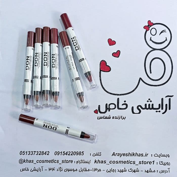 رژ مدادی ضدآب دان | رژ لب مات ماندگاری 12 ساعت و پیگمنت قوی