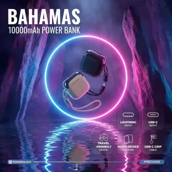 پاوربانک 10000 هزار پاورولوژی مدل Powerology Bahamas 10000mAh Power Bank — تصویر ۴
