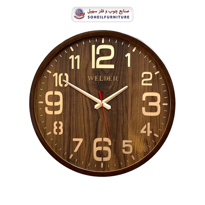 ساعت دیواری ولدر 608 WELDER عدد انگلیسی سهیل